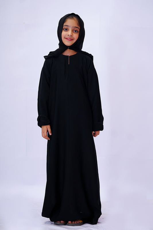 Hala Black Abaya for Girls