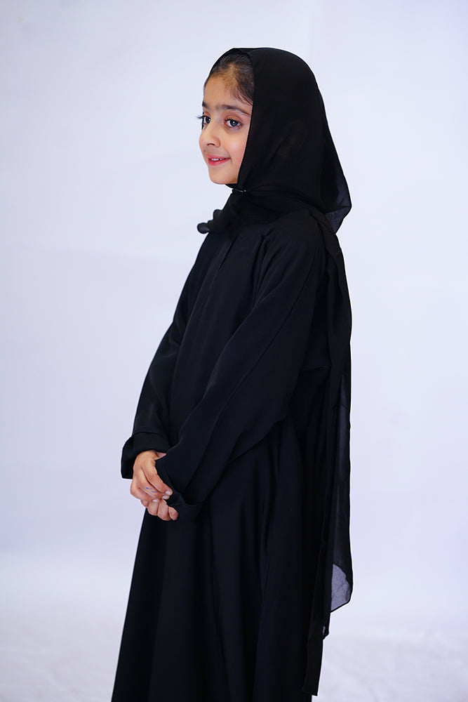 Hala Black Abaya for Girls