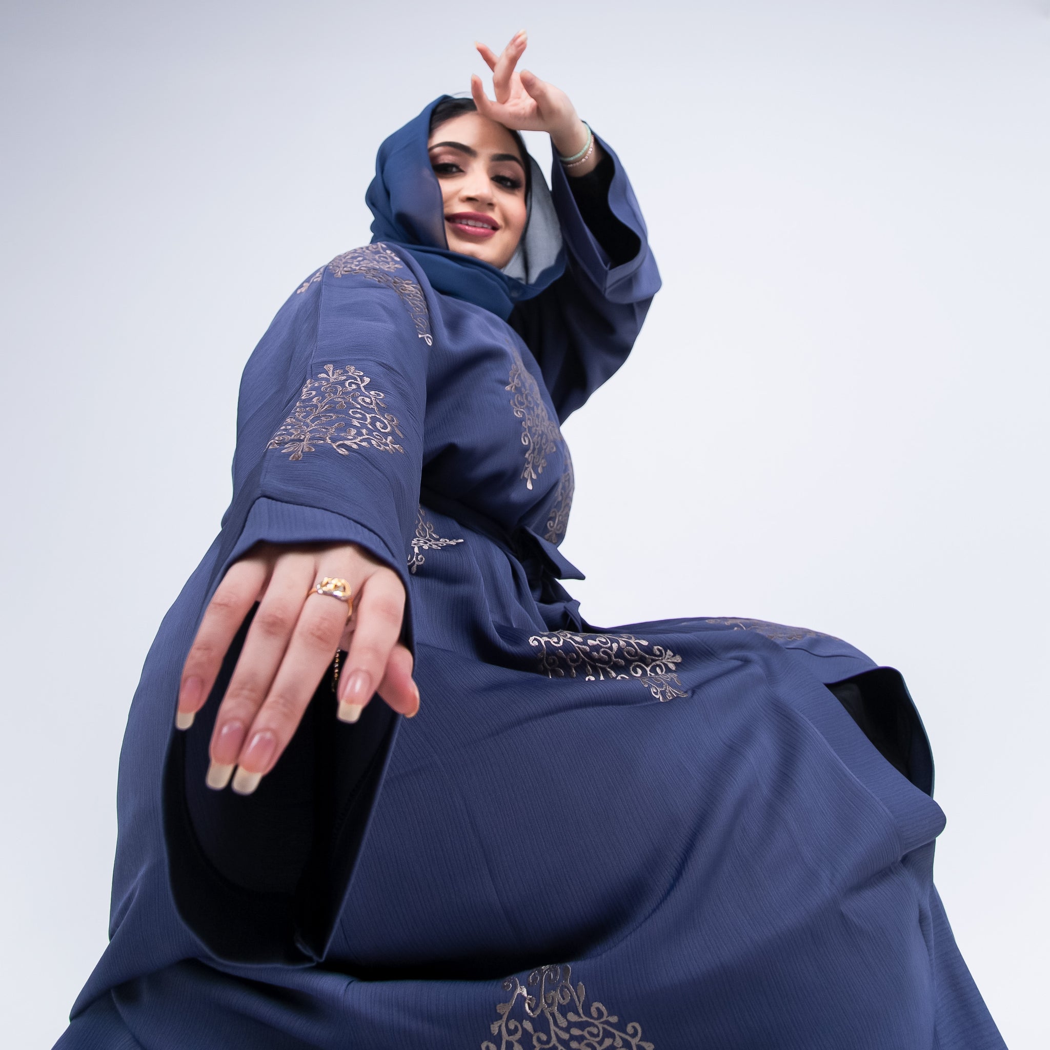 New Ameera Blue Abaya