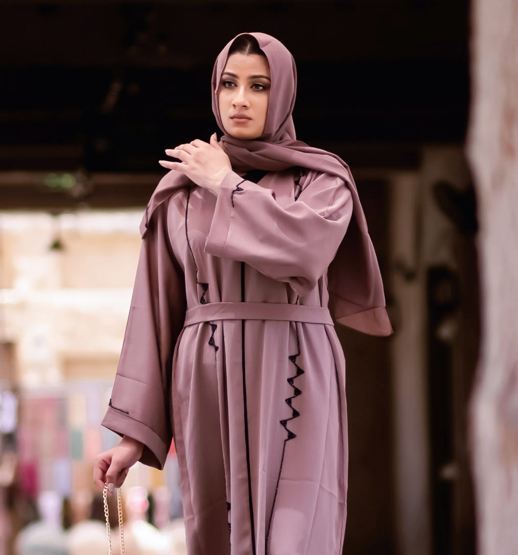 Muslim Burgundy Henna Wedding Hijab Kaftan  Sultan Dress