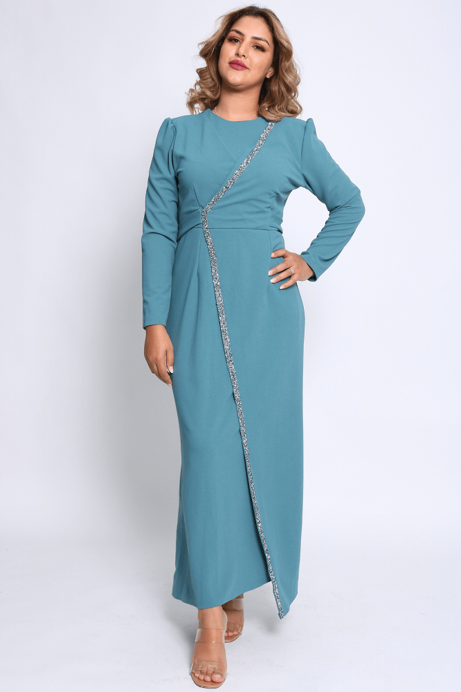 Turquoise-Sillhoute-Dress,Sillhoute,Turquoise
