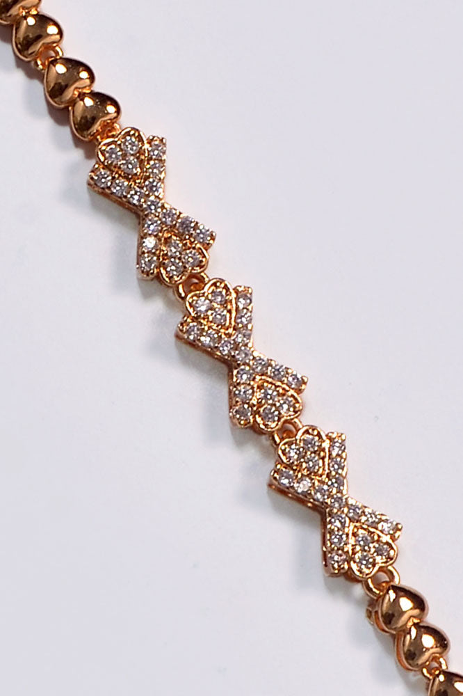 Sparkling Gold Chain Bracelet