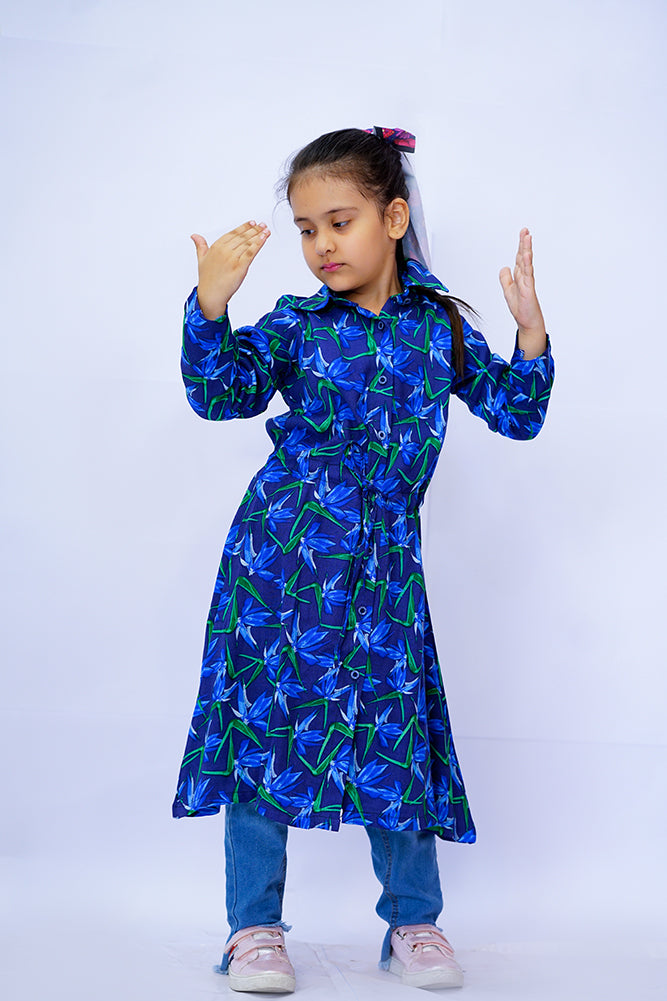 Girls Blue Lily Dress