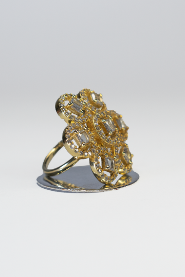 Gold Solar Crystal Ring